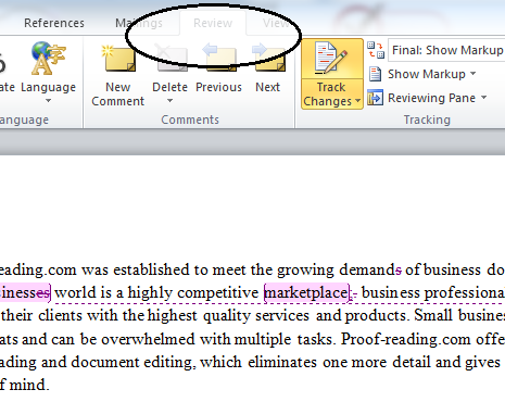 change the author of comments in word for mac